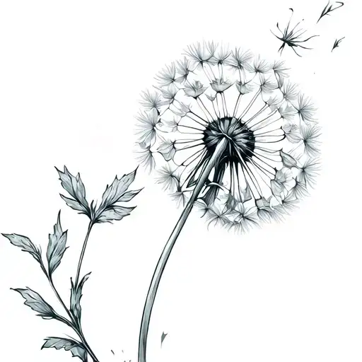 Dandelion Blowing In The Wind