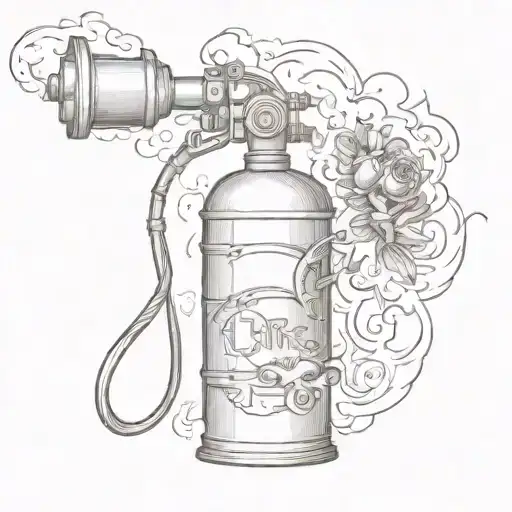 Fire Extinguisher Spraying