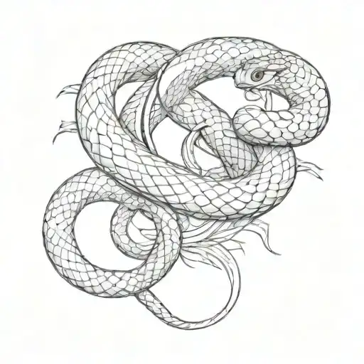 Snake With Love Tail