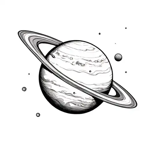 Generate An Image Of A Tattoo With A Planet Venus