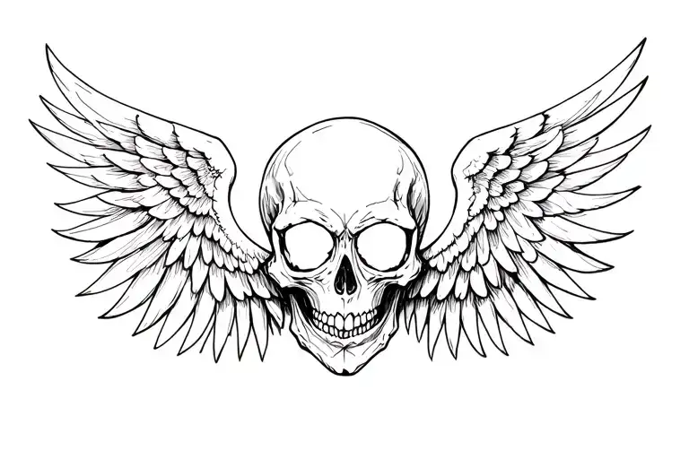 Skull And Wings