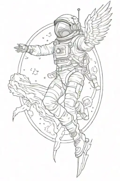 Icarus Falling But Icarus Is An Astronaut