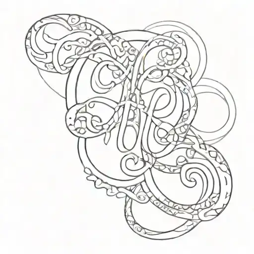 Maa Text Font With Infinity Symbol