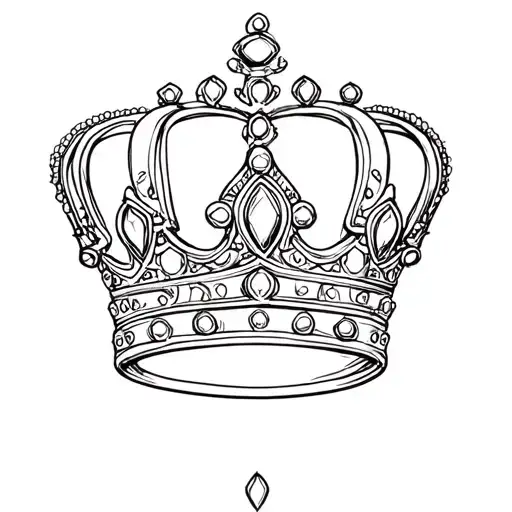 Crown With 4 Jewels