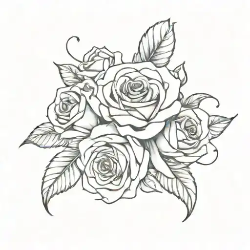 Amor Eterno In Cursive With Roses In The Background