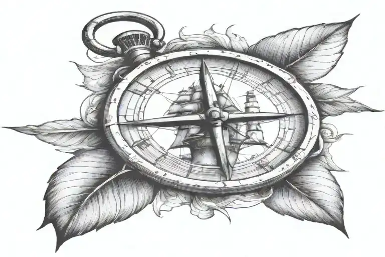 Lighthouse Guiding A Ship