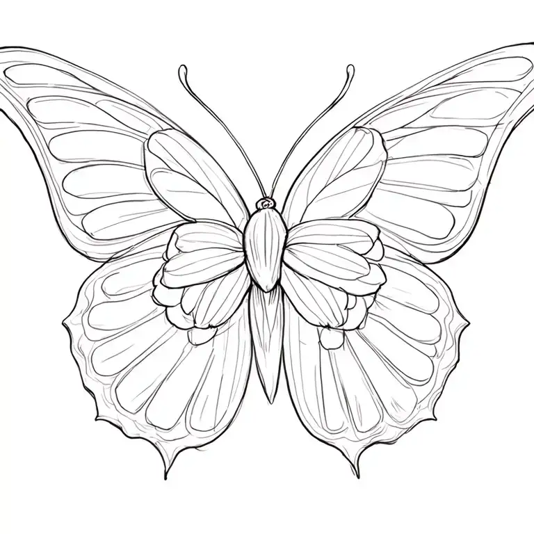 Butterfly Flower Wing Spread