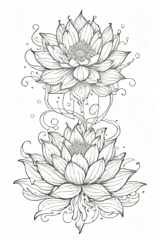 A Lotus Flower Falling With Percy Jackson Theme And The Word Amygdala