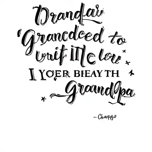 Farm Tat Dedacted To Grandpa With Quote