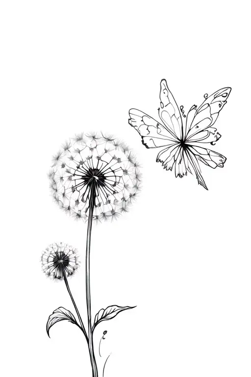 Dandelion That Turns Into A Fairy Flying