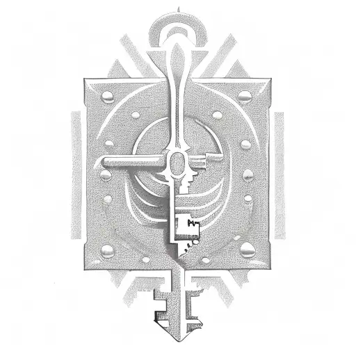 An Intricate Key And Lock Design Symbolizing The Key To Success In Business And The Key To Heaven