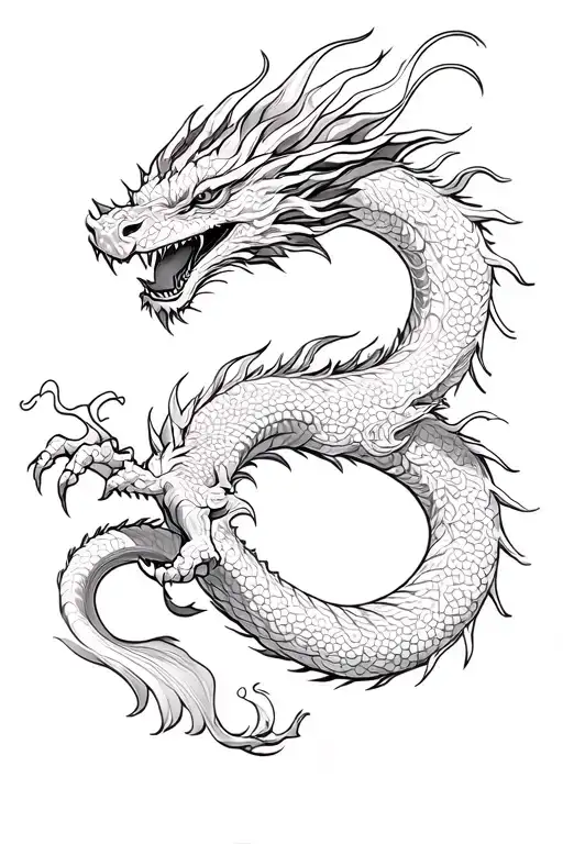 Incorporate Traditional Asian Architecture Elements Into A Dragon Design