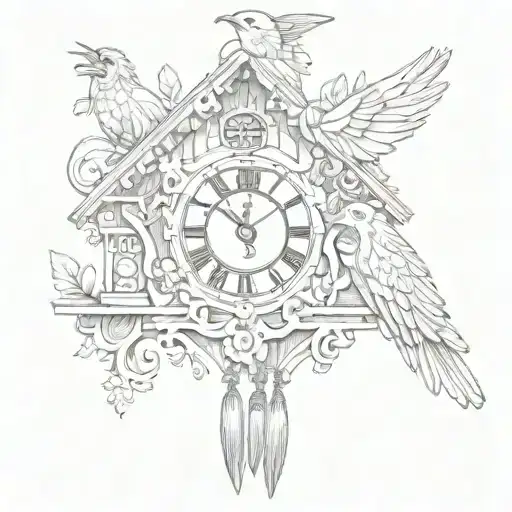 German Cuckoo Clock No Bird