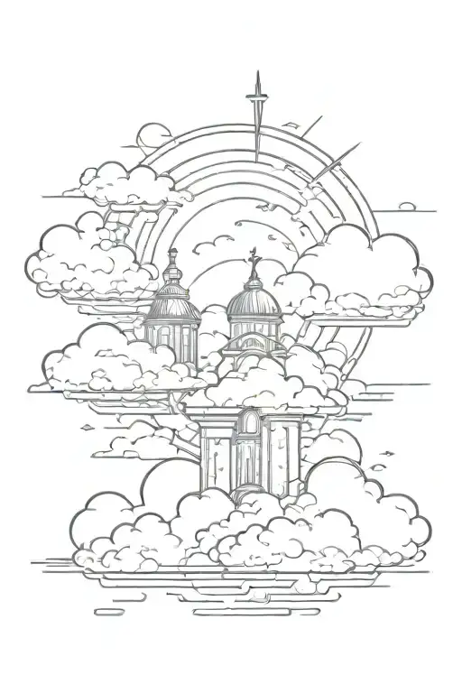 Christian Aesthetic With Clouds