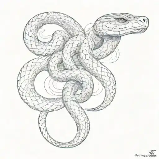 Snake Sleeve Stensil