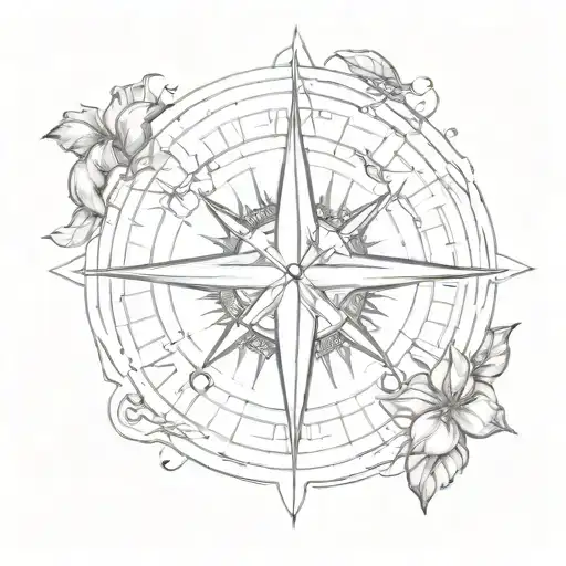 To Serve To Strive And Not To Yield With Compass Rose Surrounded