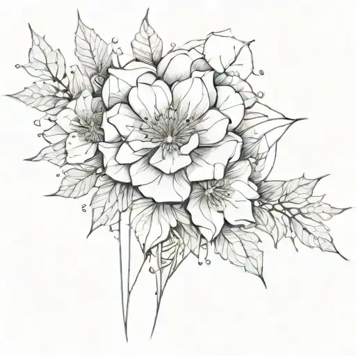 Broken Glass With Flower