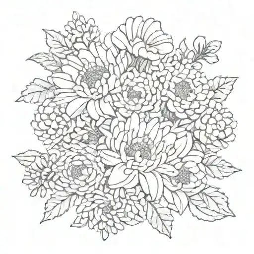 Dainty Flower Bouquet Using Chrysanthemums