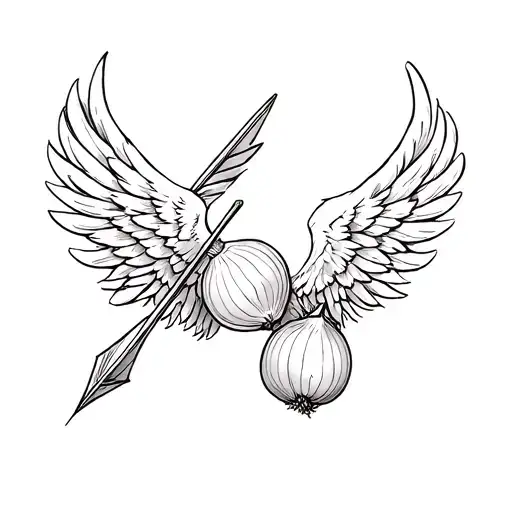 Arrow And Onion Angel Wing Protection