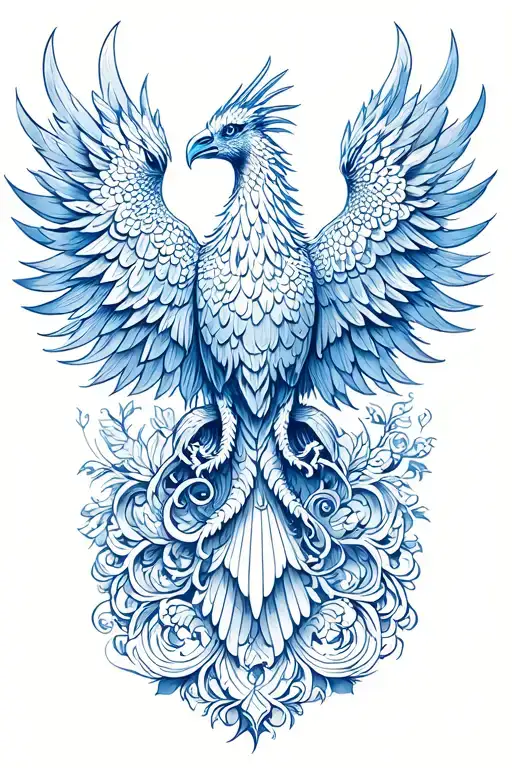 Delftware Pattern Phoenix
