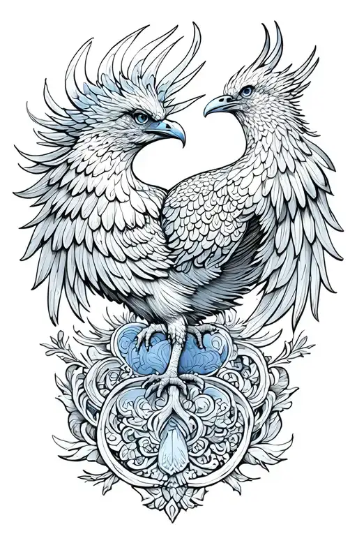 Delftware Pattern Phoenix