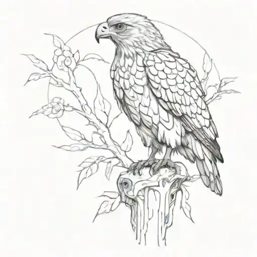 Hawk Perched Regally