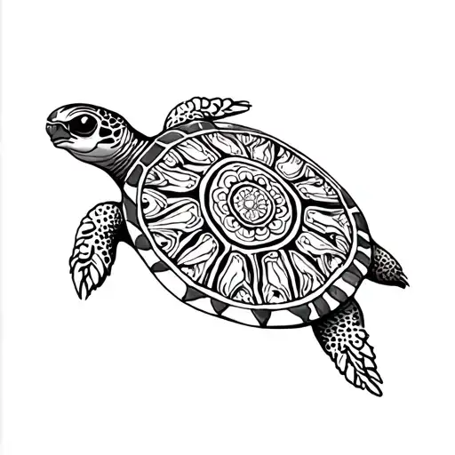 Mandala Turtle