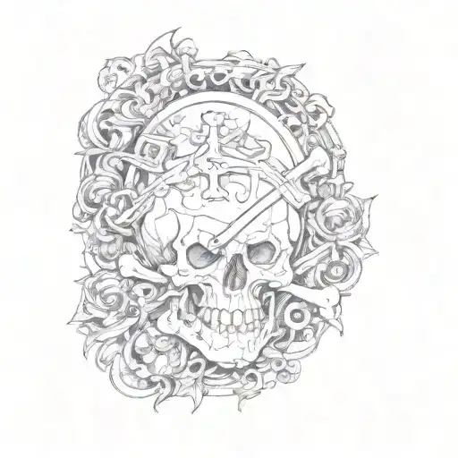 A Skull And Crossbones