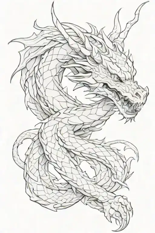 Wrapped Dragon Around Arm Sleeve