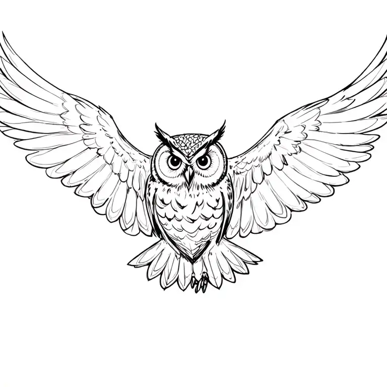 Owl Flying