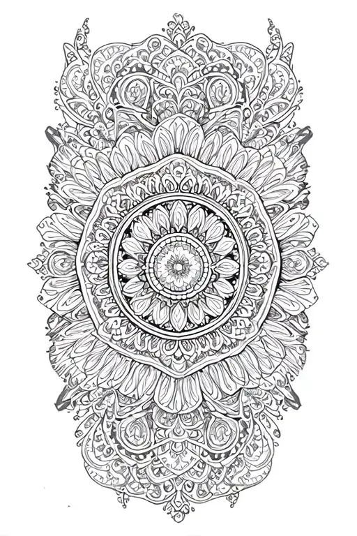 Mandala With Intricate Patterns