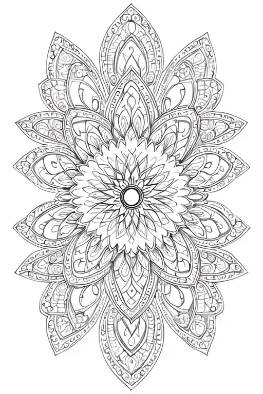 Mandala With Intricate Patterns