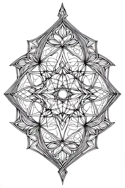 Sacred Geometry Tattoo Design