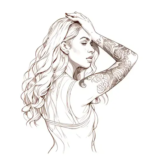 A Woman With A Tattoo On Her Forearm