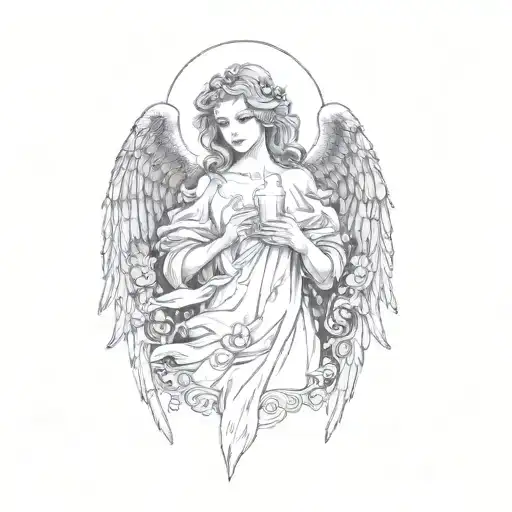 Angel Holding A Candle
