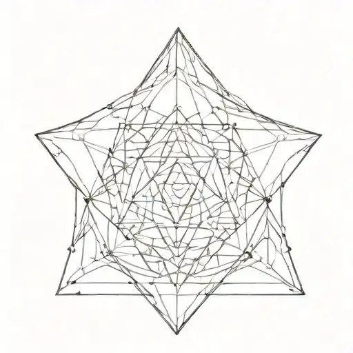 Sacred Geometry Patterns Cheast Tatoo Design