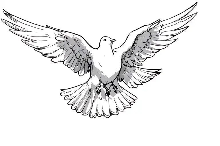 Dove Flying