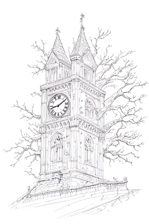 Raven Tree Clock Tower