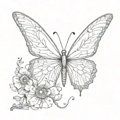 Butterfly With A Semi Colon