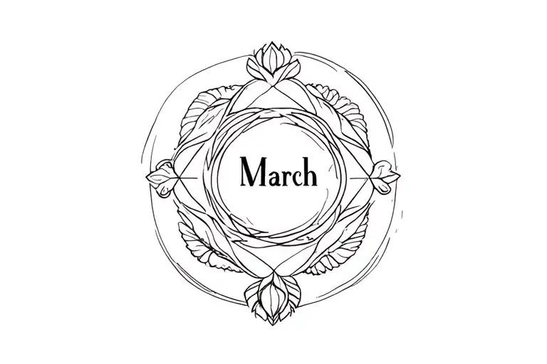March Birth Month Symbol