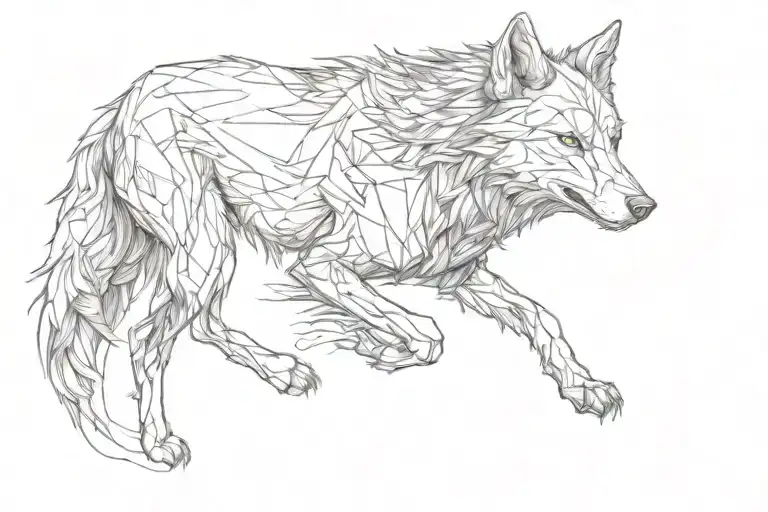 The Running Wolf