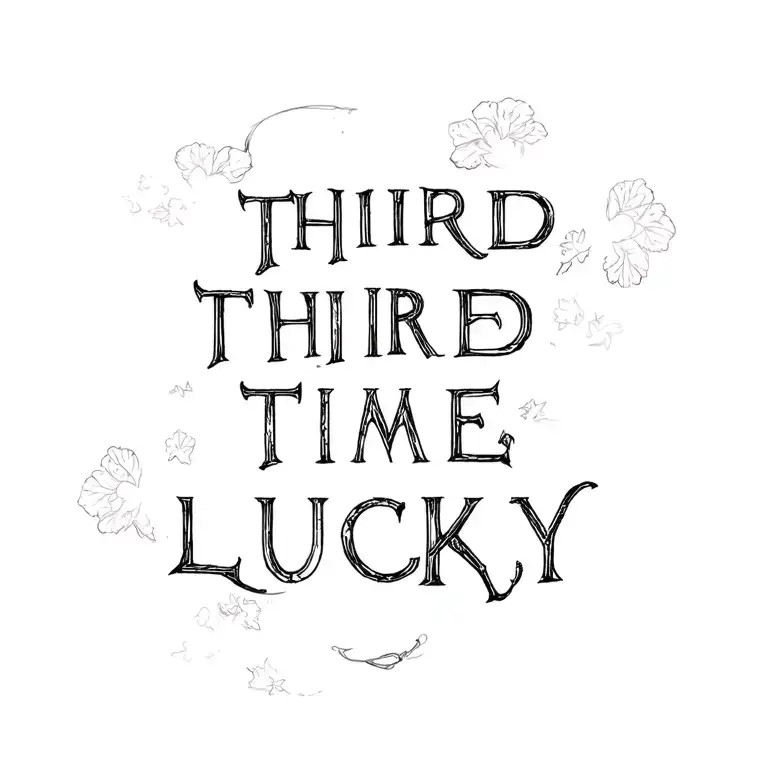 Phrase Third Time Lucky