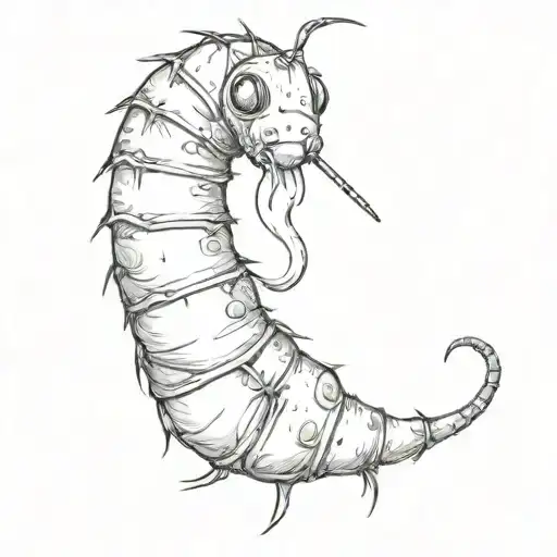 A Caterpillar With A Cigarette