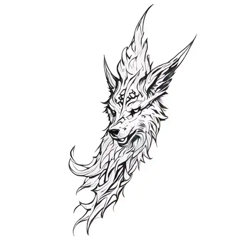 Fenrir Whit Runes