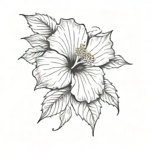 A Hibiscus With A Heart