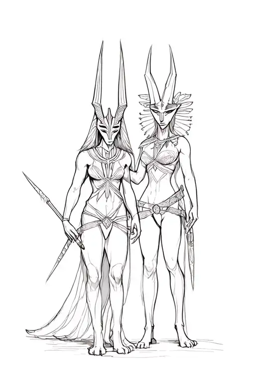 Anubis And Artemis