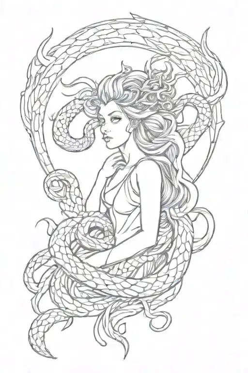 Fire And Goddess Of The Snakes