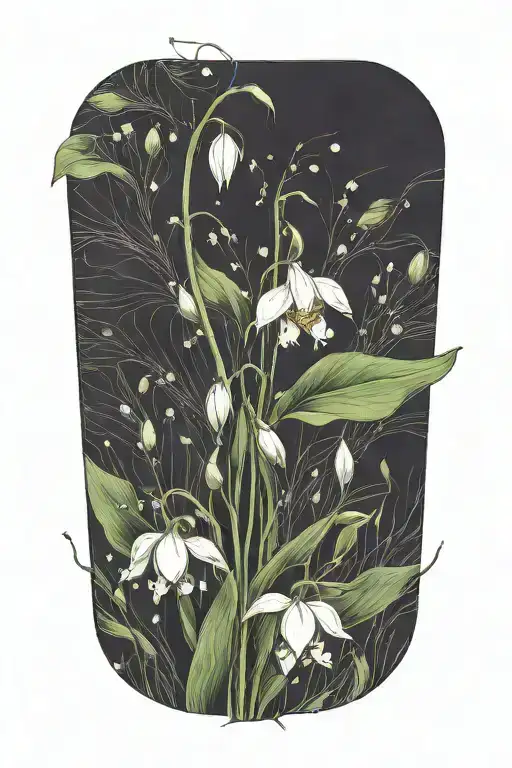 Lily Of The Valley And Water Lily Flower