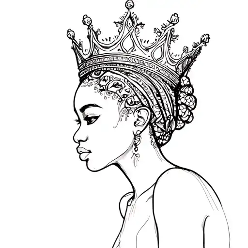 Crown Black African American Woman
