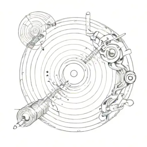 Vinyl Record Playing With The Form Of The World